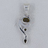 925 Sterling Silver Tanzanite Cab Pendant