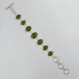 Idocrase Fine Gemstone Silver Bracelet