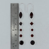 Ruby Silver Earrings