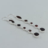 Ruby Silver Earrings