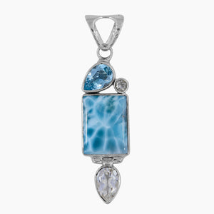 925 Sterling Silver Larimar Pendants