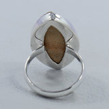 Russian Dendritic Opal Sterling Silver Ring