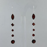 Ruby Silver Earrings