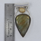 925 Sterling Silver Labradorite Pendant