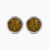 Mystic Quartz Silver Studs Earrings