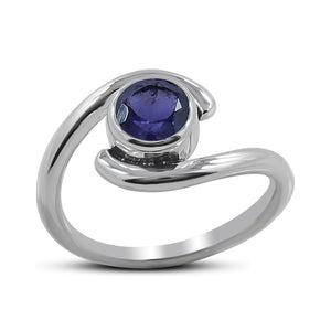 Rainbow Moonstone Silver Ring