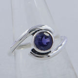 Rainbow Moonstone Sterling Silver Ring