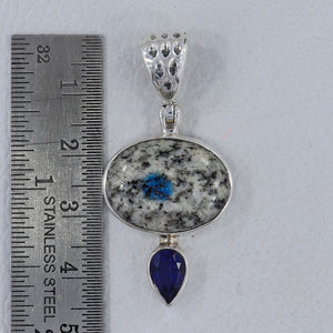 925 Sterling Silver K2 Jasper Pendant