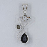 925 Sterling Silver Black Onyx Pendant