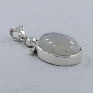 Rainbow Moonstone Silver Pendants