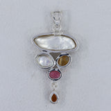 Natural Freshwater Pearl Silver Pendant