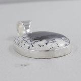 Dendritic Opal Gemstone Silver Pendant