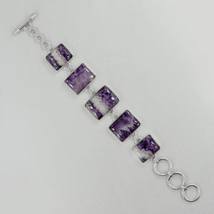 Amethyst Lace Silver Bracelets