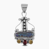 Freshwater Pearl & Citrine Silver Pendants