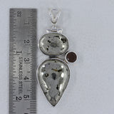 Russian Pyrite Pendant 925 Sterling Silver