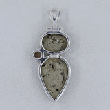 Russian Pyrite Pendant 925 Sterling Silver