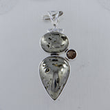 Russian Pyrite Pendant 925 Sterling Silver