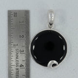 Black Onyx 925 Sterling Silver Pendant