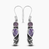 Amethyst Silver Earrings