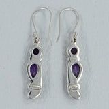 Amethyst Silver Earrings
