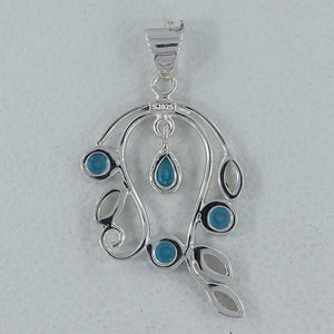 925 Silver Rainbow Moonstone Pendants