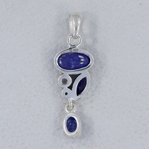 925 Sterling Silver Tanzanite Pendants
