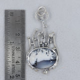 925 Sterling Silver Dendritic Opal Pendant