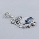 925 Sterling Silver Dendritic Opal Pendant