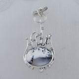 925 Sterling Silver Dendritic Opal Pendant