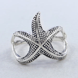 925 Sterling Silver Starfish Rings