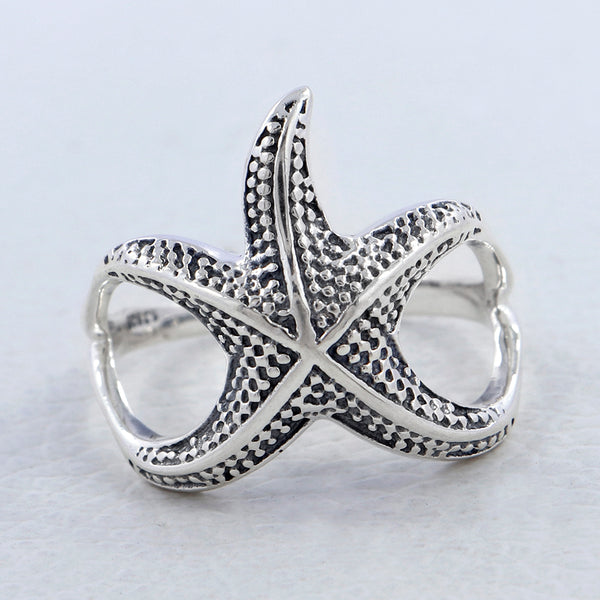 925 Sterling Silver Starfish Rings