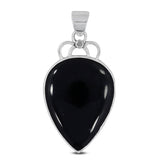 925 Sterling Silver Black Onyx Pendant