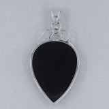 925 Sterling Silver Black Onyx Pendant