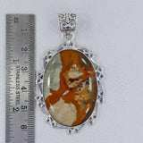 925 Sterling Silver Rhyolite Pendant