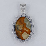 925 Sterling Silver Rhyolite Pendant