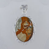 925 Sterling Silver Rhyolite Pendant