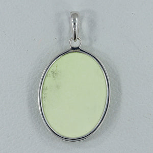 925 Silver Lemon Chrysoprase Pendants