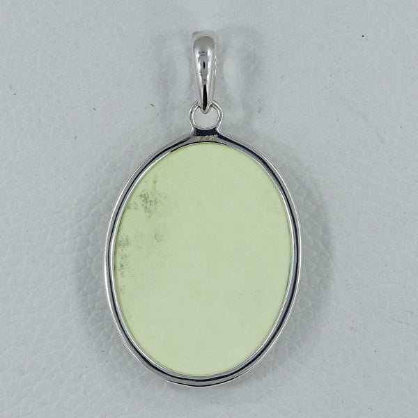 925 Silver Lemon Chrysoprase Pendants