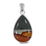 Polychrome Jasper Silver Pendant