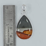 Polychrome Jasper Silver Pendant