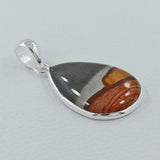 Polychrome Jasper Silver Pendant