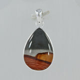 Polychrome Jasper Silver Pendant