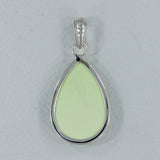 Lemon Chrysoprase 925 Silver Pendant