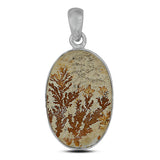 925  Sterling Silver Russian Dendritic Pendant