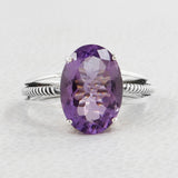 925 Starling Silver Amethyst Ring