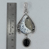 925 Sterling Silver Dendritic Opal Pendant