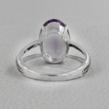 Amethyst Silver Ring