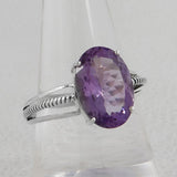 Amethyst Silver Ring