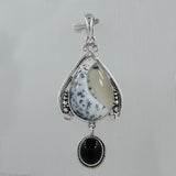 925 Sterling Silver Dendritic Opal Pendant