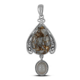 925 Sterling Silver Dendritic Opal Pendant